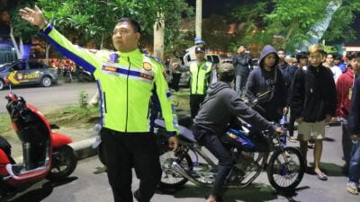 Polisi Berikan Pengamanan Even Balap Motor Kanjuruhan 2+ Street Race di Malang