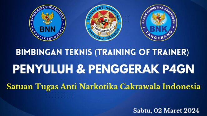 
Satgas Anti Narkotika Cakrawala Gelar Bimtek Penyuluh & Penggerak P4GN