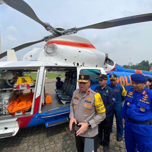 Polri Kerahkan 2 Helikpoter Jadi Ambulans Udara saat Arus Mudik dan Balik Lebaran