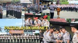 Kapolres Pimpin Upacara Serah Terima 8 Jabatan Polres Blitar Kota