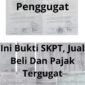 Miris. Ada Apa PLT Kades Dongin Menjastis Dokumen Tanah Yang Bersengketa Ada Yang Palsu, Apakah Yang Bayar Pajak Palsu, Buktikan.