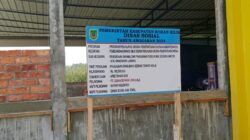 Pembangunan Gedung Dinsos Rohil Diduga Gagal Kontruksi, Dikonfirmasi Pejabat Saling Lempar Bola