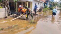 Koramil 0820/06 Sumberasih Gelar Karya Bakti Bersihkan Irigasi Dusun Timur I