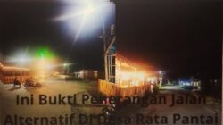 Patut Di Apresiasi Kepiyawan H.Ahmad Ambotang, Sehingga Pemdes Rata Kolaborasi Dinas Perkimtan, Adakan 53 Lampu Jalan Guna Penerangan.