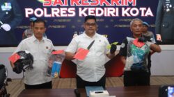 Pencuri Todongkan Pisau Karyawan Minimarket Diringkus Polres Kediri Kota