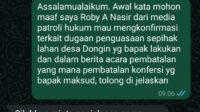 Diduga Plin Plan Keterangan PLT Kades Dongin, Pada Ketua BPD Itu Pembatalan Konversi, Di Konfirmasi Media Tanya Camat Yang Membatalkan