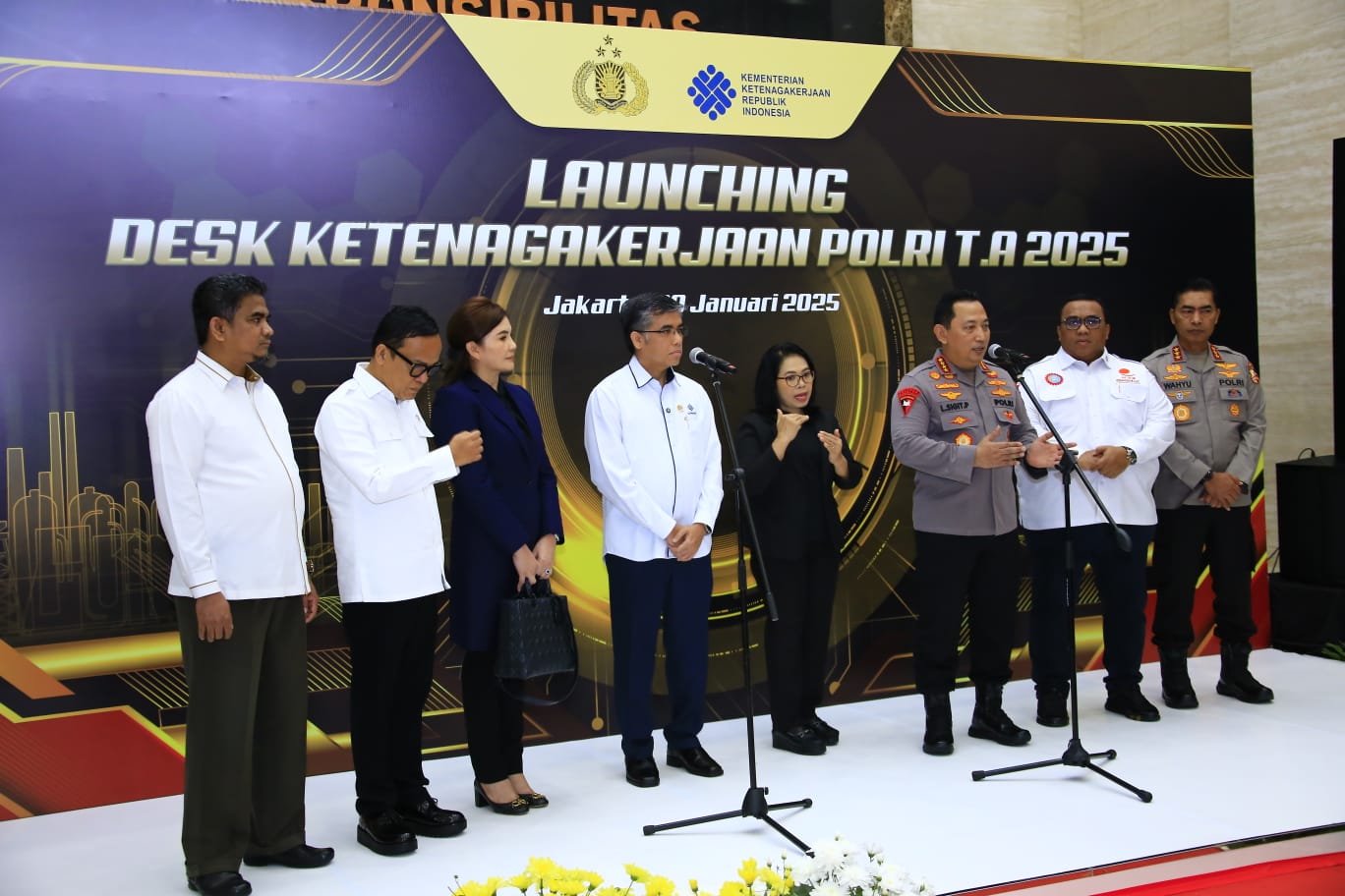 Polri Resmi Launching Desk Ketenagakerjaan untuk Selesaikan Sengketa Tenaga Kerja