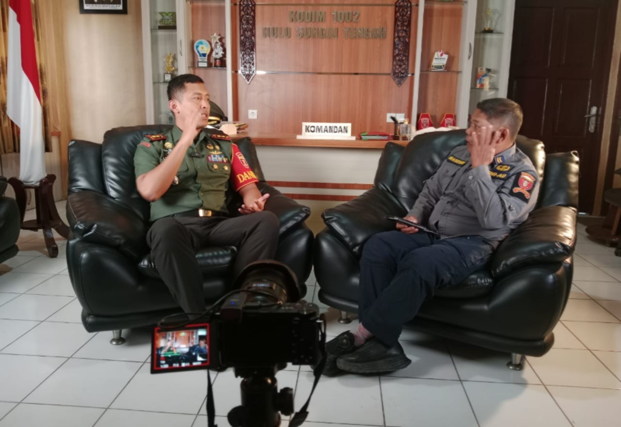 Kodim 1002/HST Kampanye Rekrutmen TNI-AD Melalui Podcast, Segera Daftar!