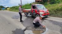 Jelang Mudik Lebaran Polres Morowali Utara tinjau kondisi Jalur mudik Lebaran