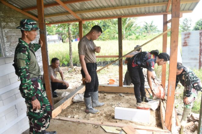 
Sinergi TNI-Polri dalam TMMD Ke-124 Rehabilitasi Langgar Darussalam