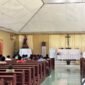 Polres Maybrat Melalui Polsek Jajaran Gelar “Minggu Kasih” di Gereja Santo Ambrosius Kampung Suswa, Sampaikan Himbauan Kamtibmas Kepada Jemaat