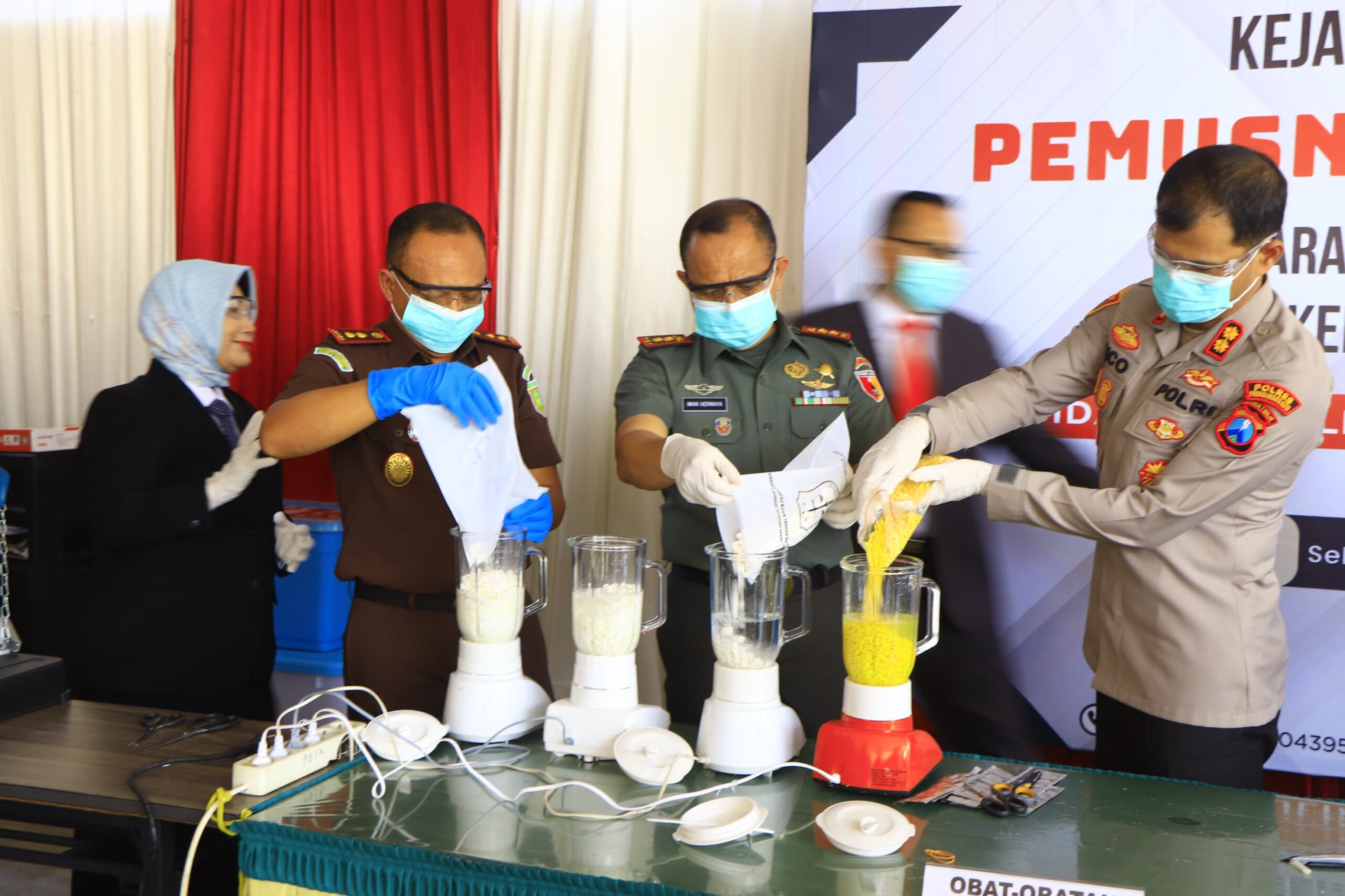 Dandim 0820 Probolinggo Ikut Musnahkan Barang Bukti Inkracht Kejari