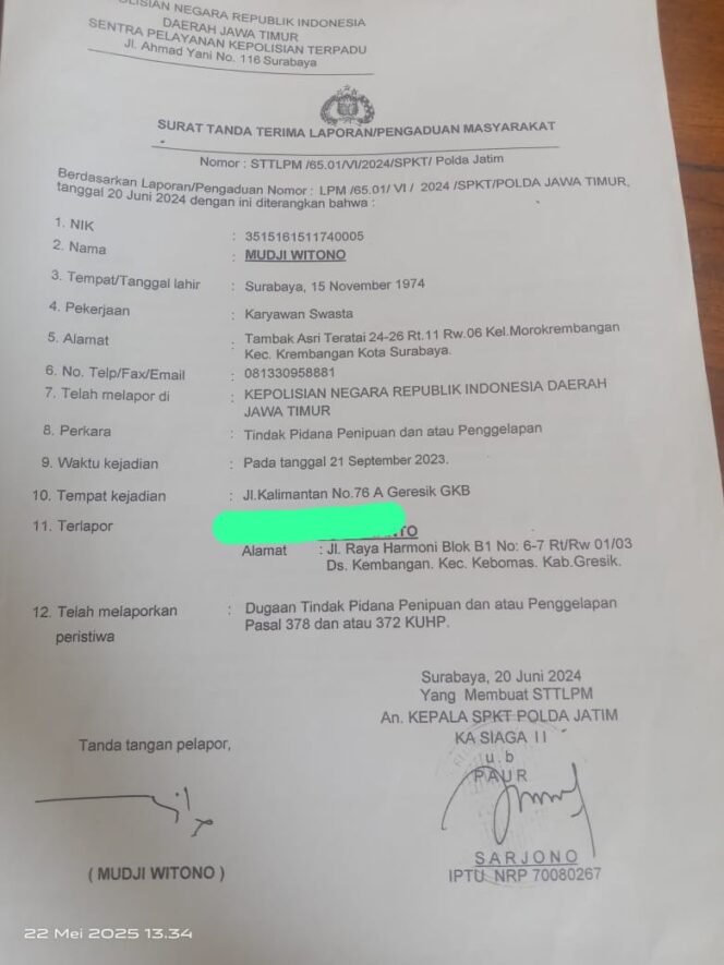 
					Gelar Perkara Khusus Kasus Dugaan Penipuan PT Graneda, Mudji Minta Keadilan
