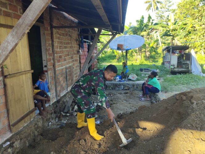 
					Kesejahteraan Untuk Rakyat. TMMD Ke-124 Kodim 1802/Sorong Progres Sangat Luar Biasa