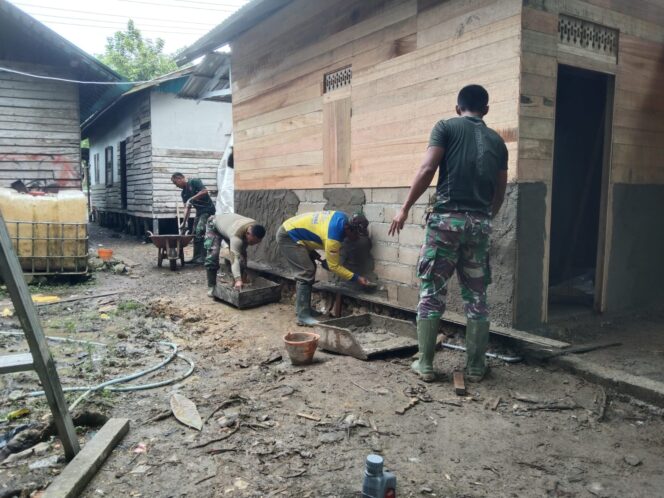 
Satgas TMMD Kodim 1002 HST Gesa Rehab RTLH Demi Warga Layak Huni