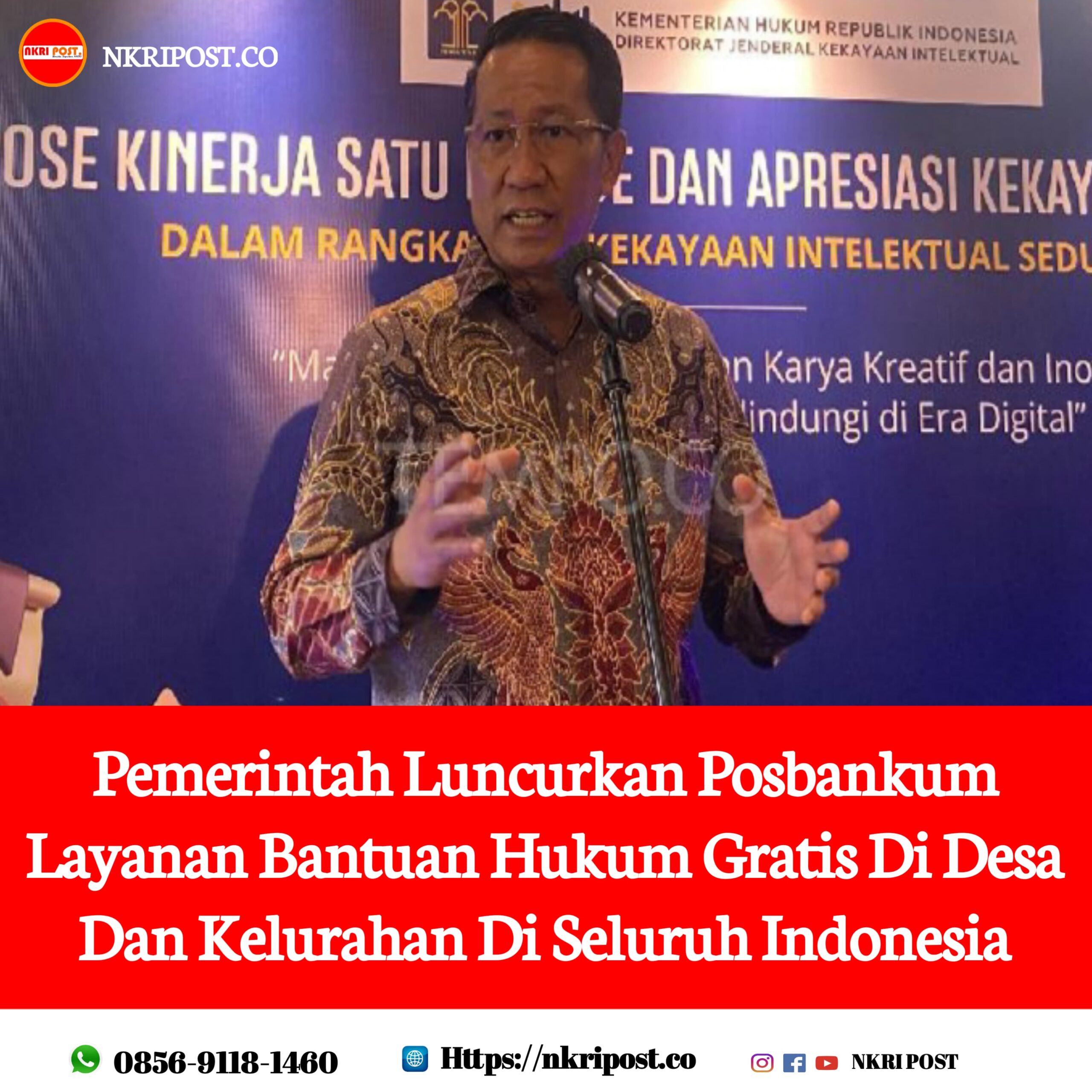 Kemenkumham Luncurkan Posbankum Desa, Wujudkan Akses Hukum Merata