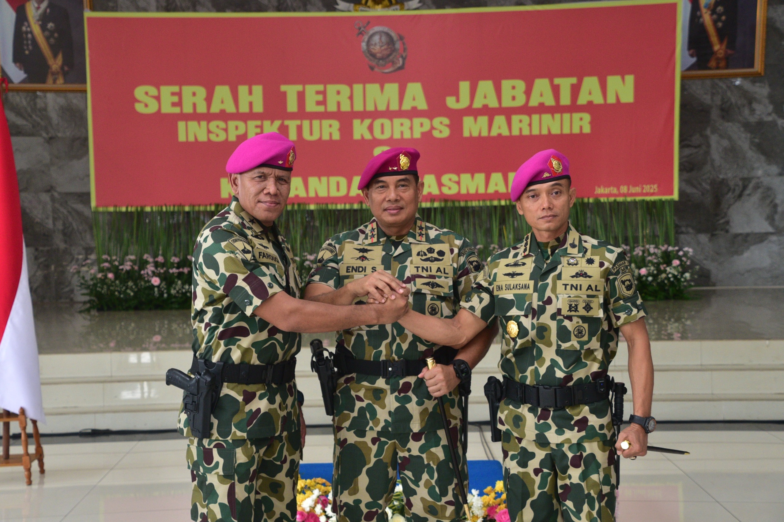 Dankormar Pimpin Sertijab Dua Jabatan Penting di Korps Marinir