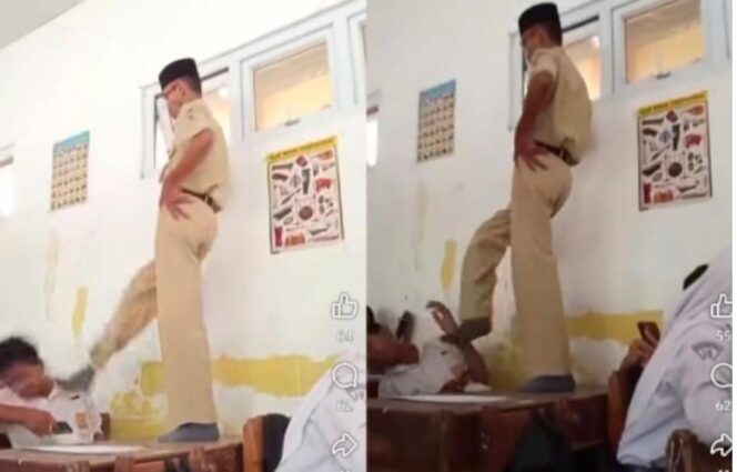 Video Guru Tendang Siswa Saat Ujian Hebohkan Warga Demak