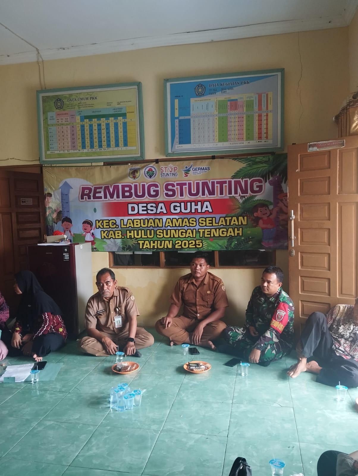 Kodim 1002/HST Dukung Penuh Rembuk Stunting di Labuan Amas Selatan, Wujudkan Generasi Emas 2045