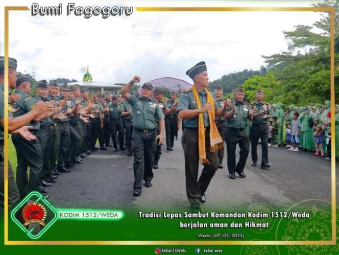 
Tradisi Lepas Sambut Komandan Kodim 1512/Weda berjalan aman dan Hikmat