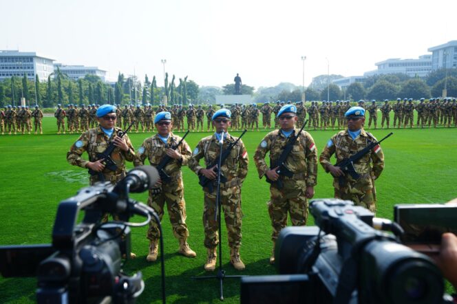 
173 Prajurit TNI Tiba Di Tanah Air Pasca Emban Misi Perdamaian