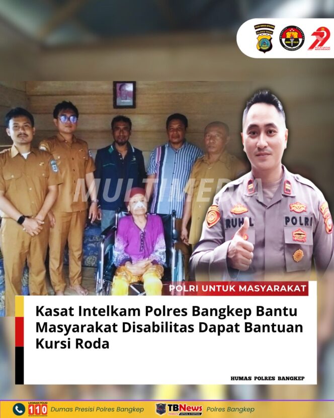 
					Dapat Apresiasi : Kasat Intelkam Polres Bangkep Bantu Masyarakat Disabilitas Dapat Bantuan Kursi Roda