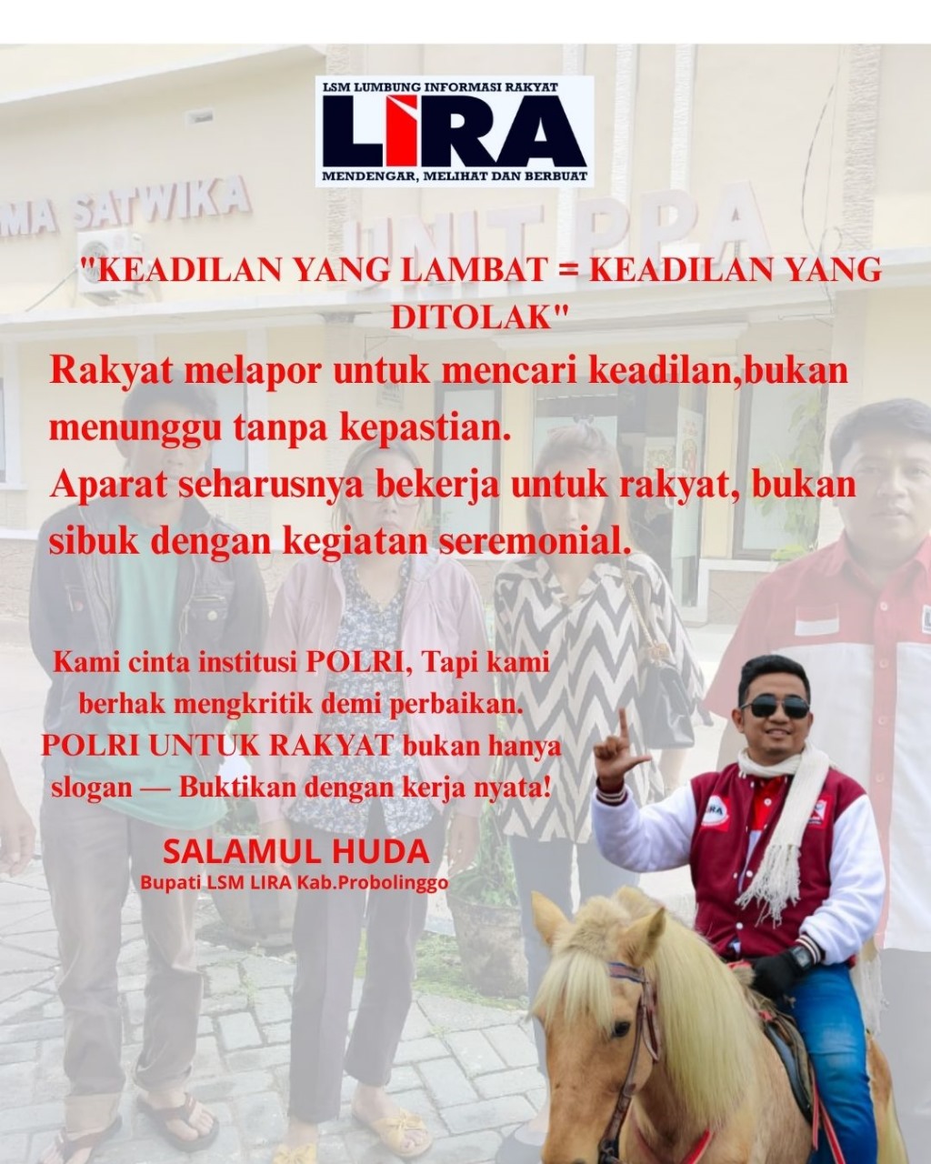 Kritikan Pedas LSM LIRA! Keadilan Terlambat, Laporan Penganiayaan di Polres Probolinggo Mandek