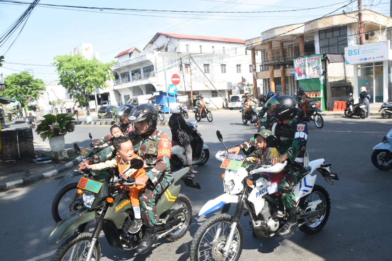 MPLS Hari Terakhir, Anak-anak TK Kartika V-25 Nikmati Permainan dan Pawai Motor Trail