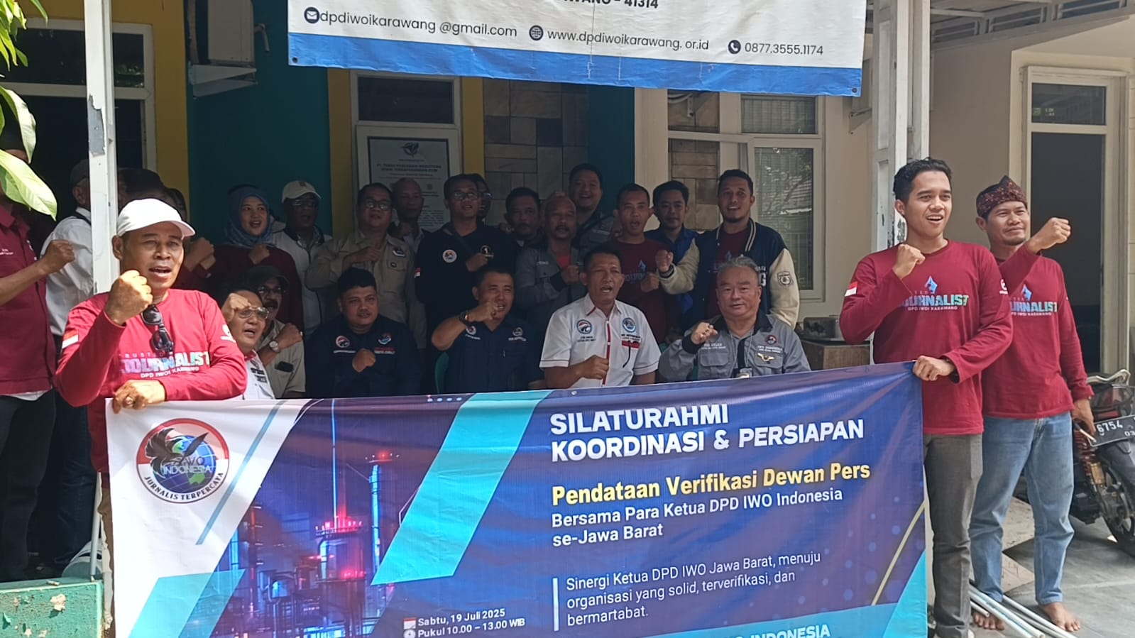 Ketua DPD IWO se-Jawa Barat Gelar Konsolidasi Verifikasi Dewan Pers di Karawang