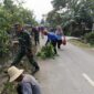 TNI dan Warga Tabat Padang Bersatu Jaga Kebersihan Lewat Gotong Royong