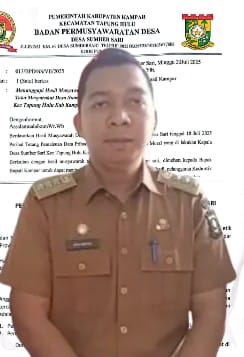 Dugaan Skandal Kades Sumber Sari, Camat Tapung Hulu : 1 atau 2 Hari Ini Kades Akan Segera Dipanggil PMD
