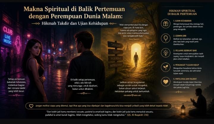 Makna Spiritual di Balik Pertemuan dengan Perempuan Dunia Malam: Hikmah Takdir dan Ujian Kehidupan