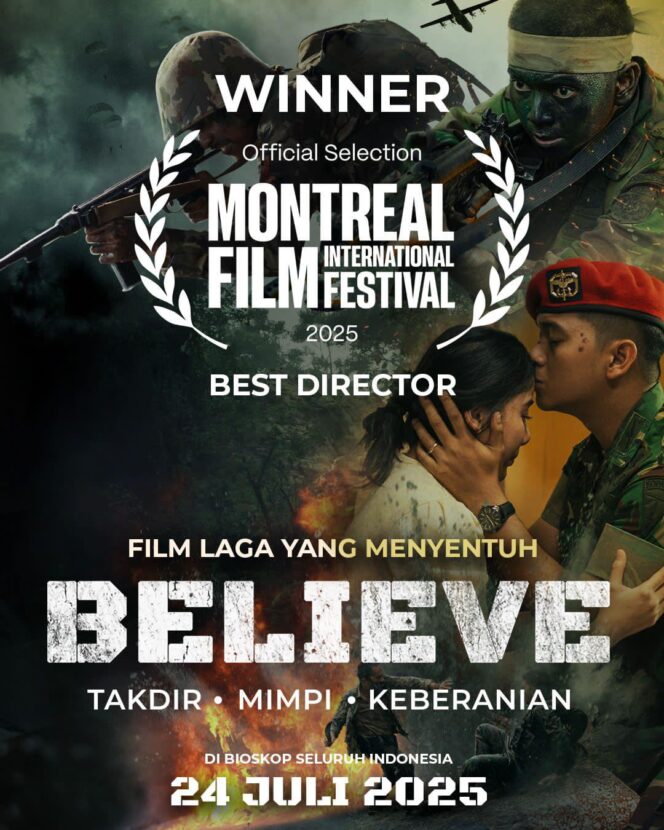 
Film Believe Raih Juara Kategori Best Director di Festival Film Internasional Montreal 2025