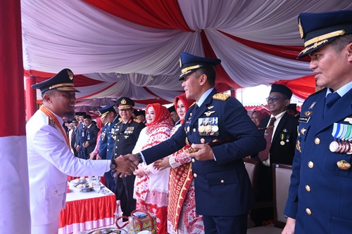 Komandan Lanud Sultan Hasanuddin Hadiri Upacara Peringatan HUT Ke-80 Kemerdekaan RI