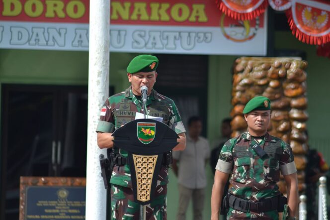 
Dandim 1710/Mimika Hadiri Upacara Serah Terima Satgas Pam Obvitnas PT. Freeport Indonesia