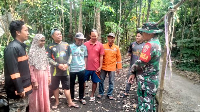 Babinsa dan BPBD Pugaan Gelar Sosialisasi Cegah Karhutla Desa Binaan