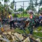 Api Lahap Dua Rumah di Pantai Hambawang Timur, Petugas Gabungan Sigap Padamkan