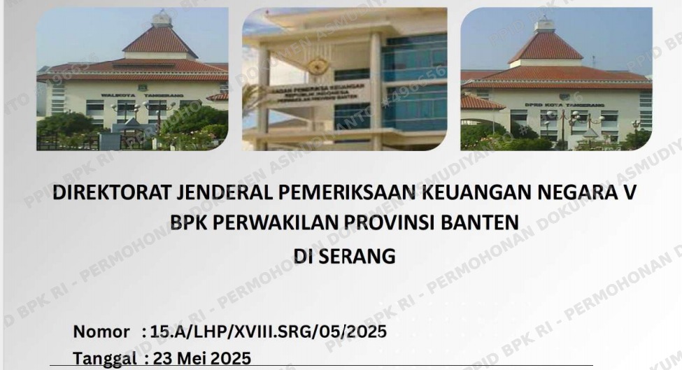 Skandal DLH Kota Tangerang, BPK Ungkap Pajak Fantastis dan Proyek Hantu