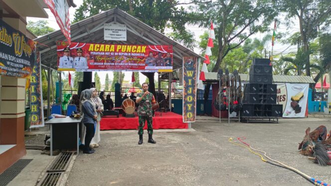 Babinsa Koramil 1008-04/Tanta-Murung Pudak Hadiri Kegiatan Kesenian Kuda Gepang di Kelurahan Mabu’un