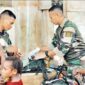 Satgas Yonif 126/KC Berbagi Berkah di Inggembit : Makan Bergizi dan Pemeriksaan Kesehatan Gratis