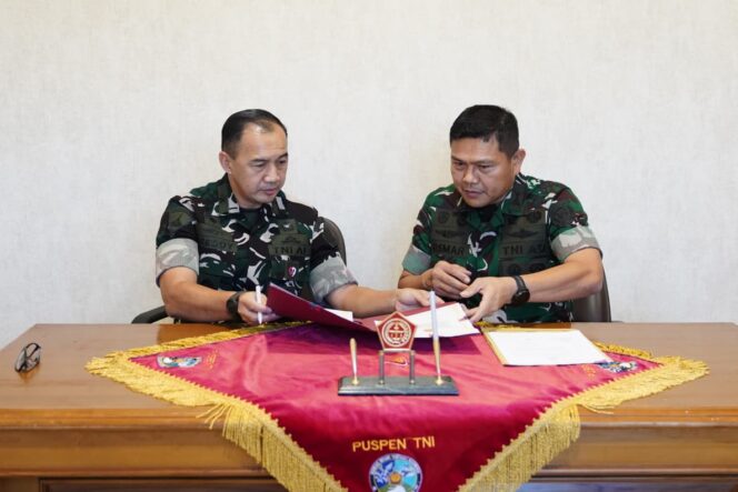 
Jabatan Wakapuspen TNI Resmi Diserahterimakan