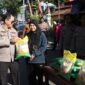Polres Nganjuk Gelar Pasar Murah di Car Free Day, Beras SPHP Bulog Diserbu Warga