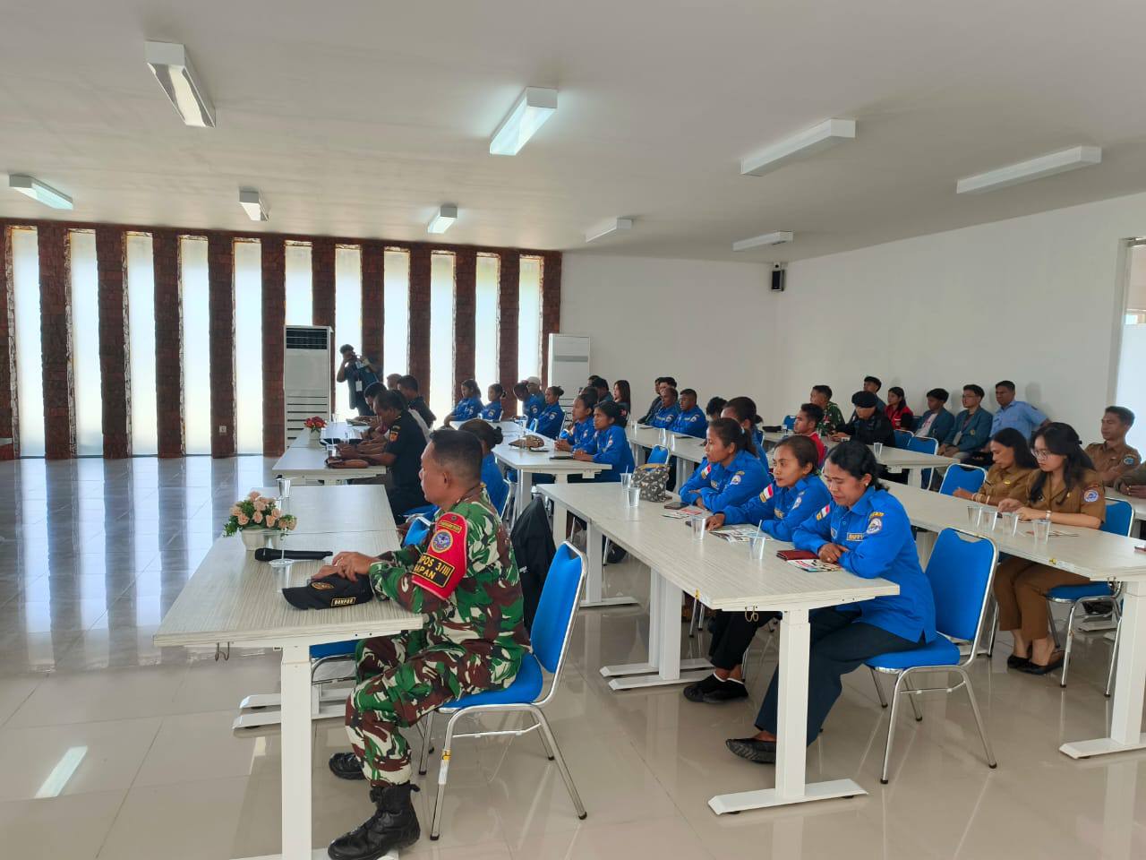 Satgas Pamtas Gelar Gebyar Skiringing Penyakit Menular di Wisma PLBN Napan