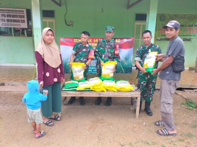 Gelar Gerakan Pangan Murah, Kodim 1008 Tabalong Salurkan Beras SPHP Bulog