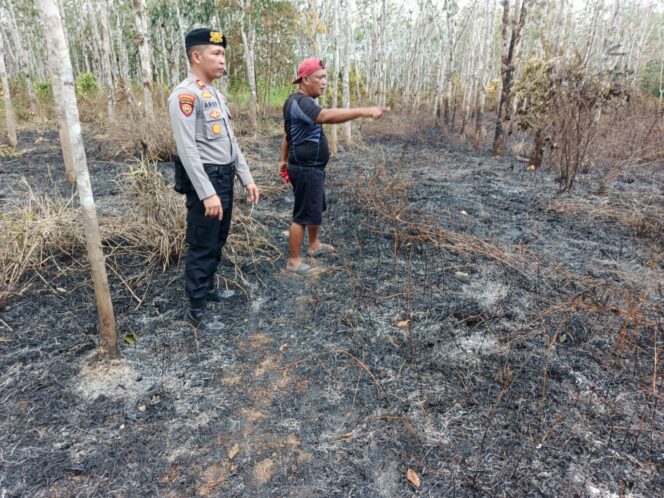 
					Cegah kebakaran hutan dan lahan Kapolres Morowali Utara berikan imbauan kepada warga
