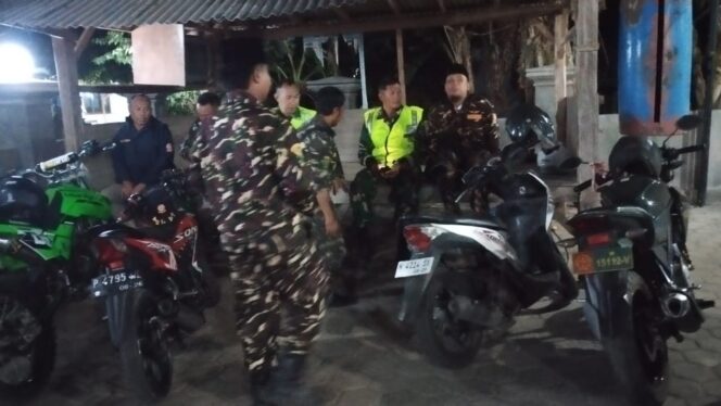 Menjaga Keamanaan Wilayah Teritorial, Koramil 0820-07/ Wonomerto Gelar Apel Dan Siskamling Gabungan