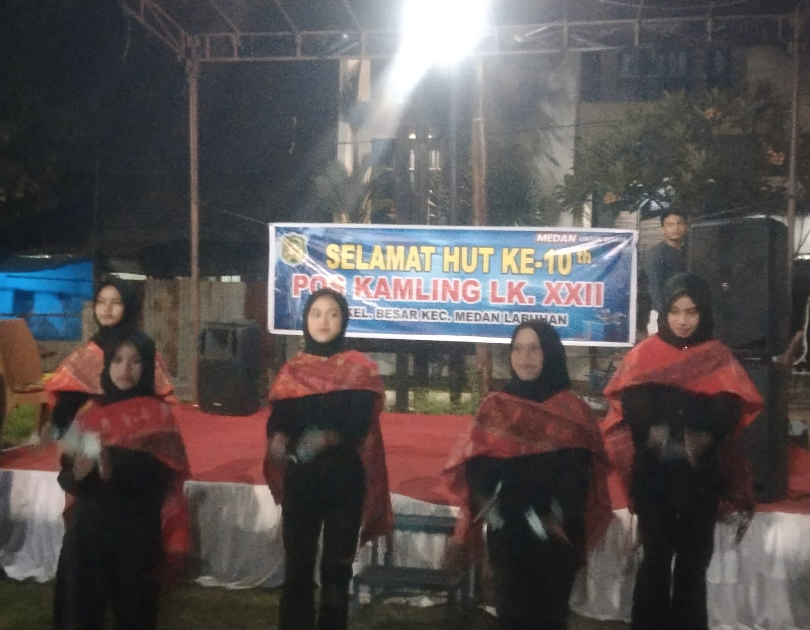 Perayaan HUT Ke-10 Pos Kamling Lingkungan 22 Kelurahan Besar Berjalan Sukses