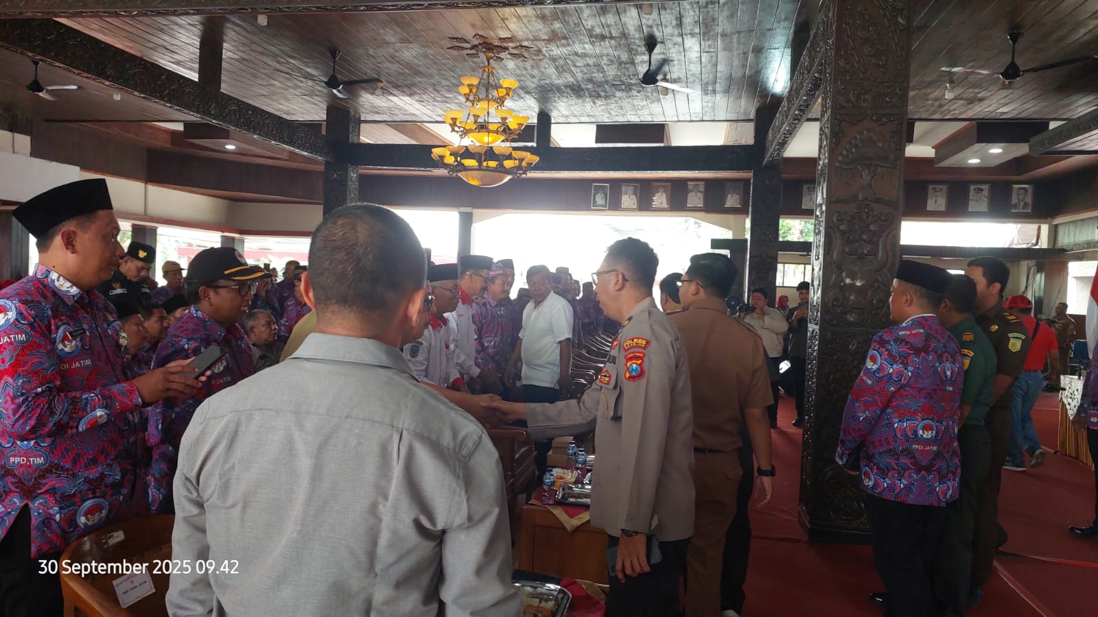 Pelantikan PPDI, Polres Nganjuk Tekankan Peran Strategis Tiga Pilar