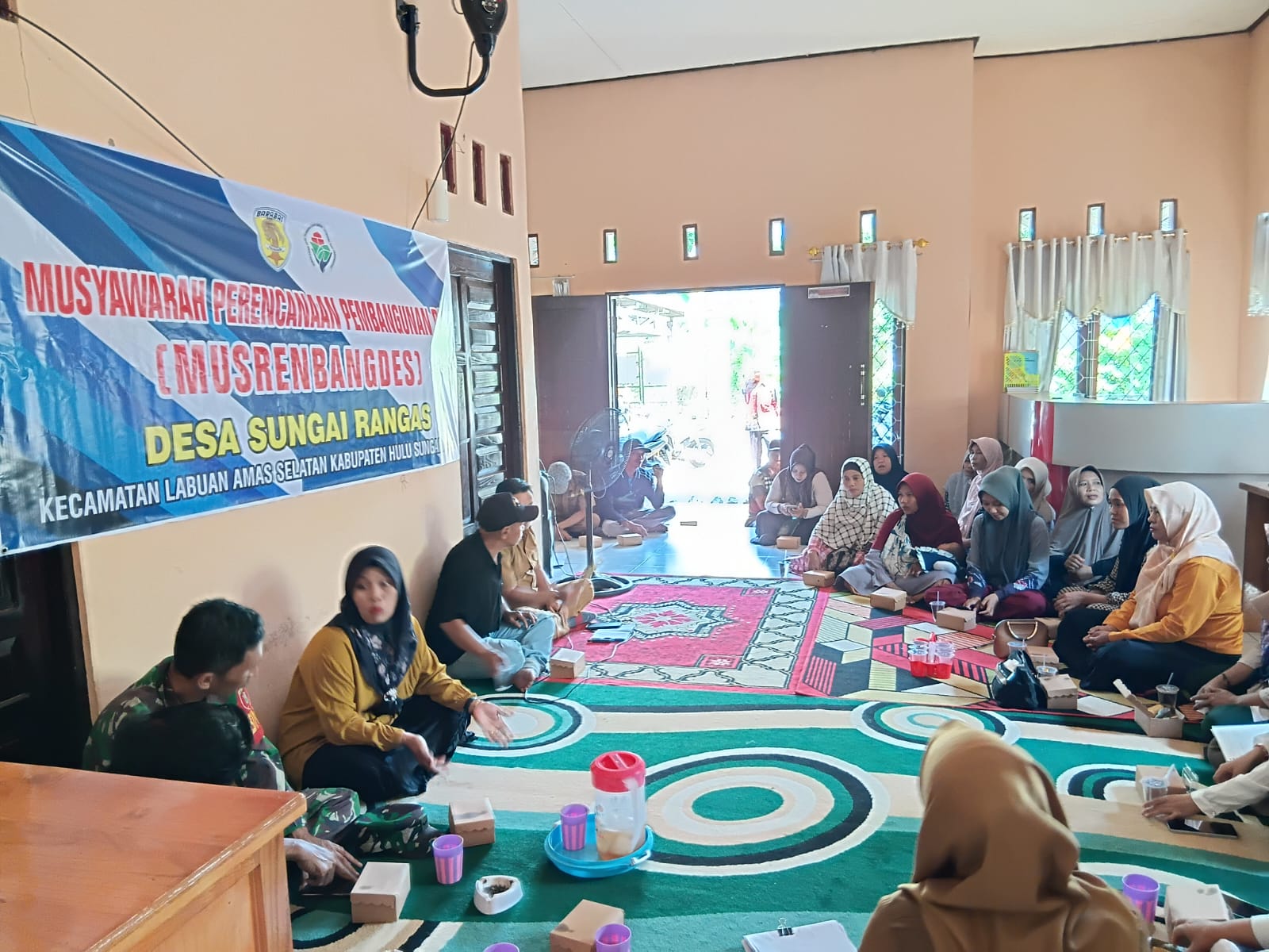 Babinsa Labuan Amas Selatan Kawal Aspirasi Warga dalam Musrenbangdes Sungai Rangas