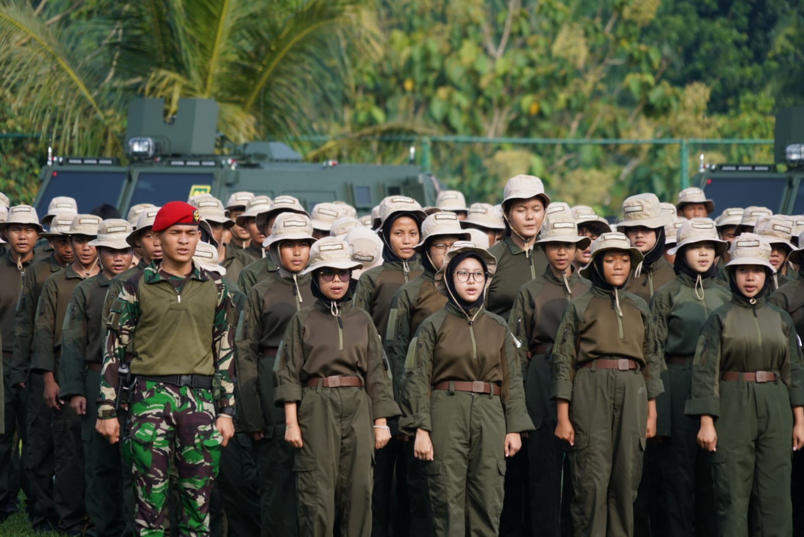 1.000 Siswa-siswi SMK Ikuti Gelombang 2 Korps Kadet Republik Indonesia di Batalyon 13 Kopassus, Bogor